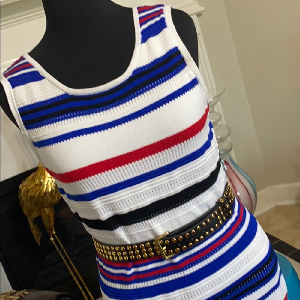 Chiqui Delgado striped dress! Good Morning 😃